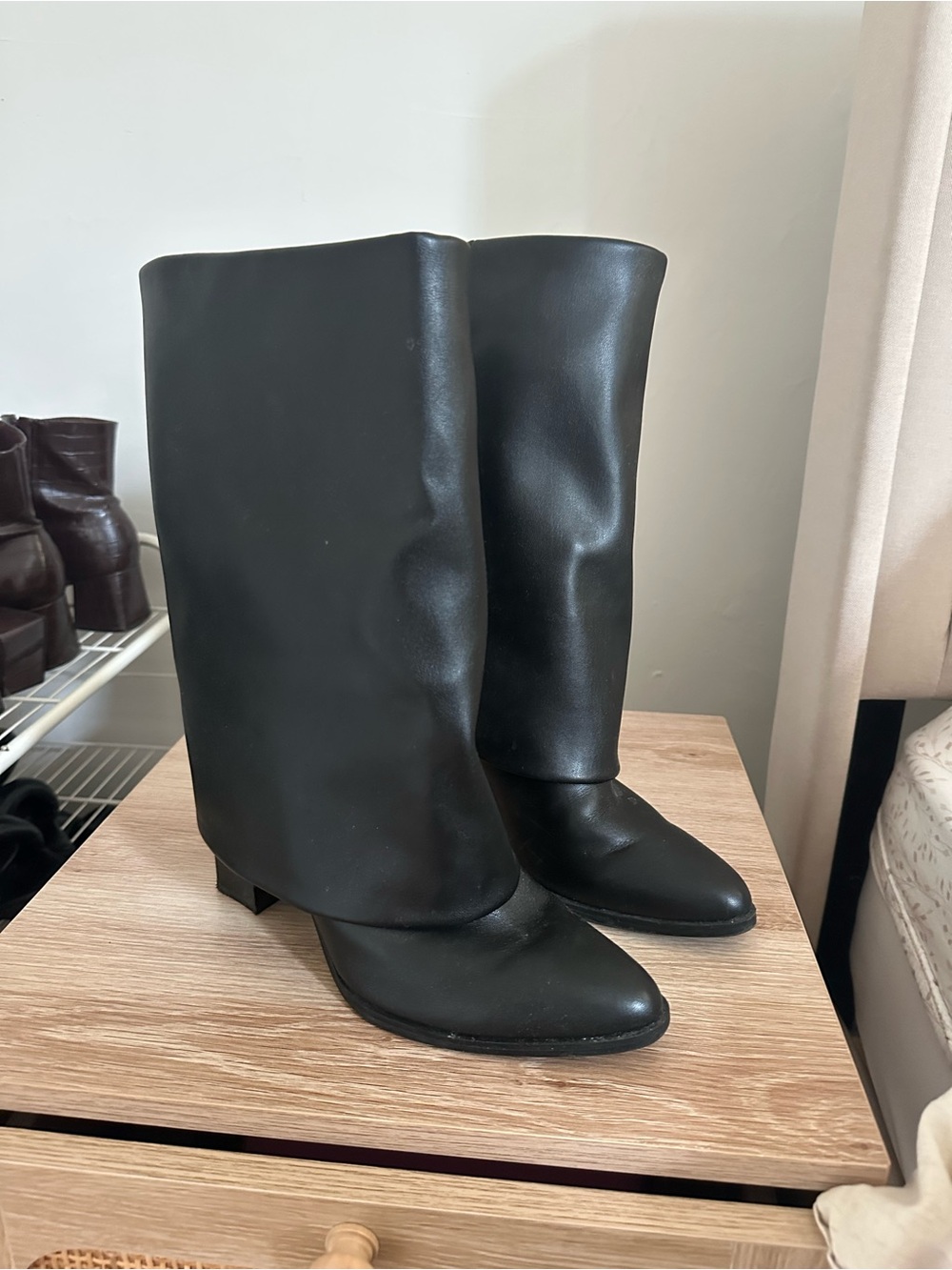 Classic Black Mid-Calf Women's Boots